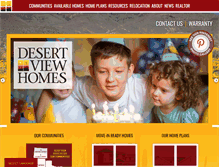 Tablet Screenshot of desertviewhomes.com